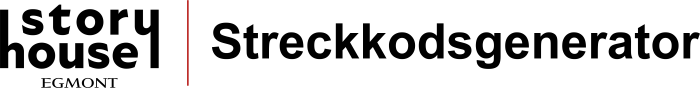 Streckkodsgenerator - Story House Egmont
